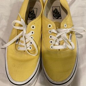 Yellow Vans Size 8